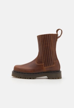 Bottines à plateau - brown