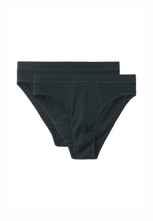 SLIP CUT 2ER-PACK PURE NATURE  - Slip - schwarz