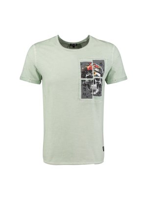 MT FLOWER POWER ROUND - T-shirt print - milky green