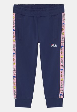 LOONEY TUNES LAHNAU TAPED PANTS - Pantaloni - medieval blue
