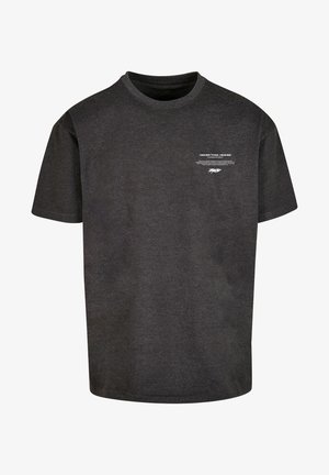 MJ Gonzales, HIGHER THAN HEAVEN HEAVY OVERSIZE - Triko s potiskem - charcoal