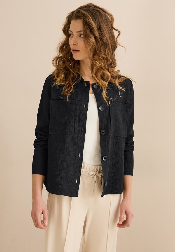 MIT STRUKTUR - Leichte Jacke - schwarz