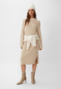comma casual identity Jumper dress - beige