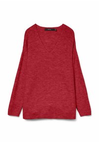 VMCREWLEFILE VNECK  - Jersey de punto - karanda red