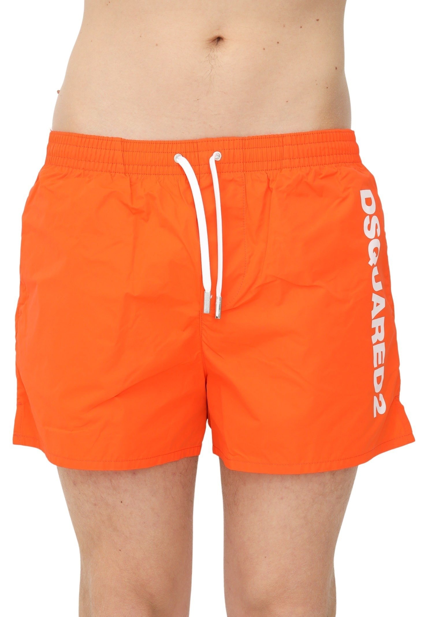 Dsquared2 Shorts da mare - orange white/arancione - Zalando.it