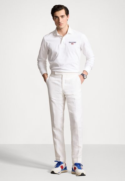 Polo Ralph Lauren CLASSIC FIT POLO SPORT RUGBY SHIRT UNISEX - Top s dlhým rukávom - white