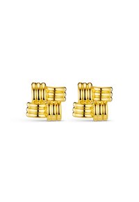 Orelia STATEMENT SQUARE STUD EARRINGS - Pendientes - pale gold-coloured