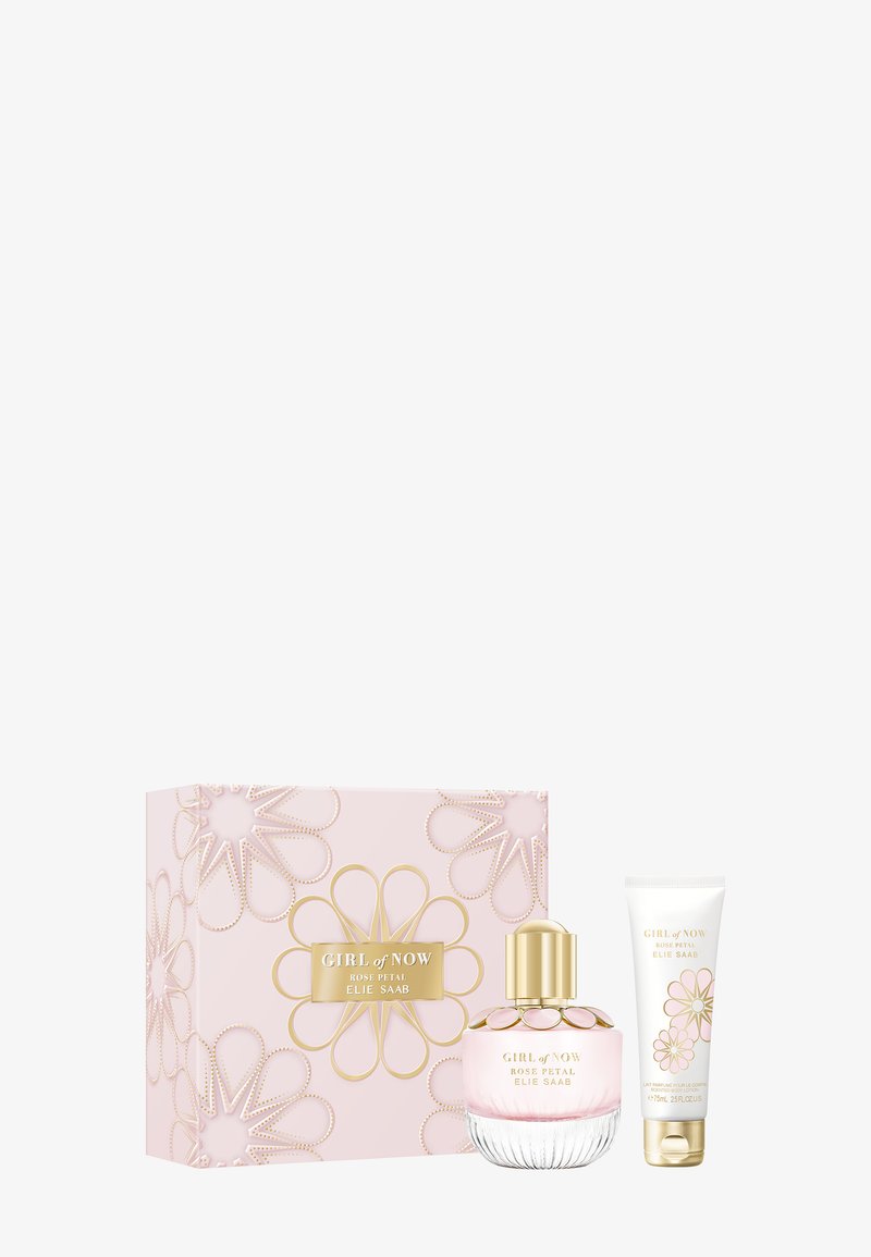 Elie Saab Fragrance - GIRL OF NOW ROSE PETAL SPRING 25 PLASTIC FREE GIFT SET (EDP 50ML + BODY LOTION 75ML) - Set de parfums, Agrandir