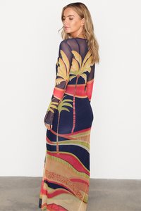 Never Fully Dressed PALM DRESS - Maxikjole - blue