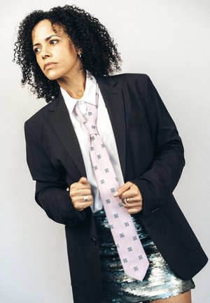 Sangar, FLORAL UNISEX TIE - Lips - light pink