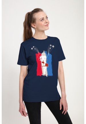 BETTY BOOP AMERICANA STARS FLAG - T-shirt imprimé - french navy