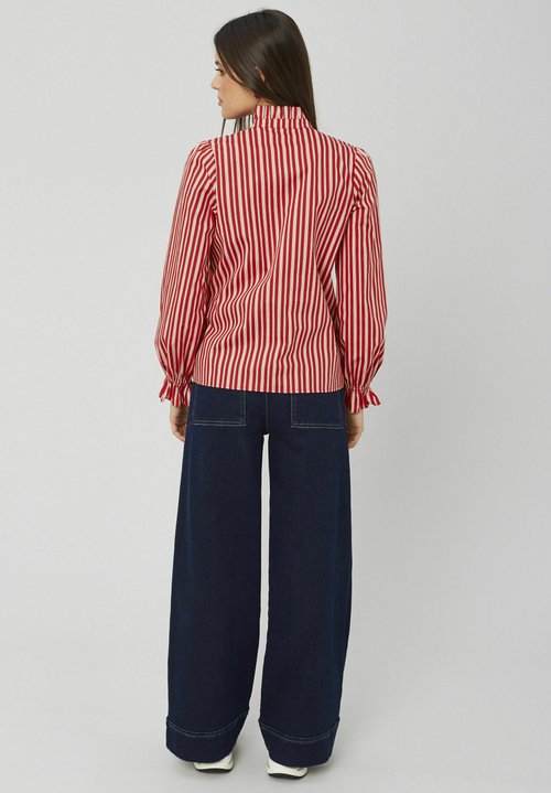 Blouse Transparente Ana Alcazar - Taille EU 40 - Couleur Orange Clair/rose/bleu - OCCASION (parfait état)