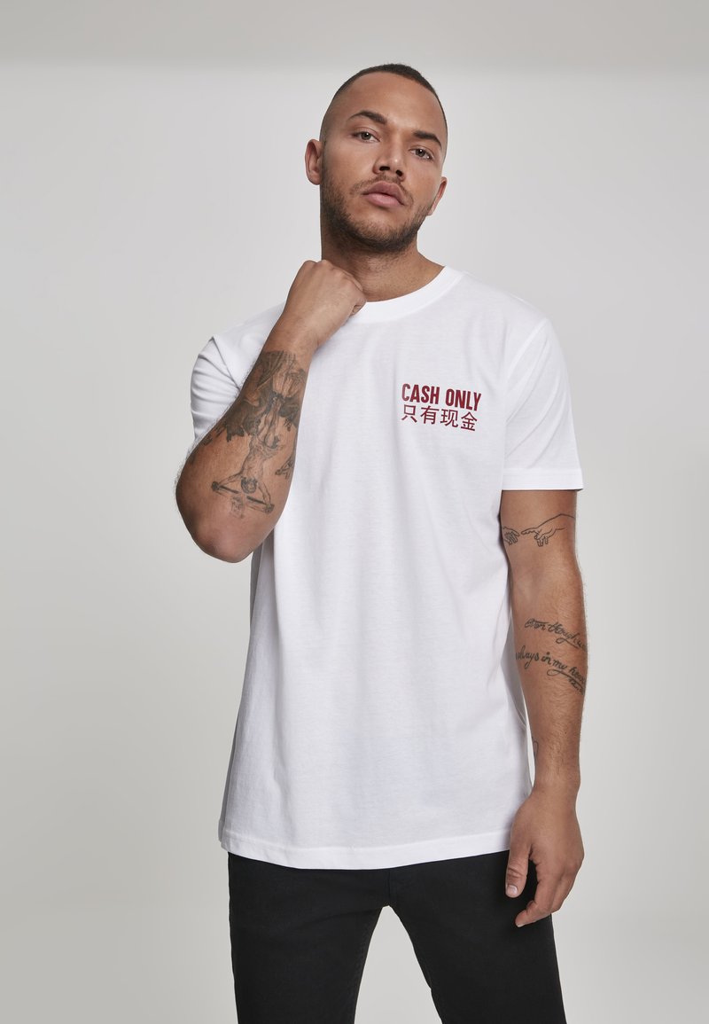 Mister Tee CASH ONLY - Camiseta estampada - black