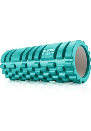 FOAM MASSAGE ROLLER GRID TRIGGER TARGET POINT GYM FITNESS PHYSIO - Fitness/yoga - teal