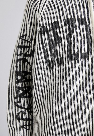 032c CRUSADER HOODED - Cardigan - black/white