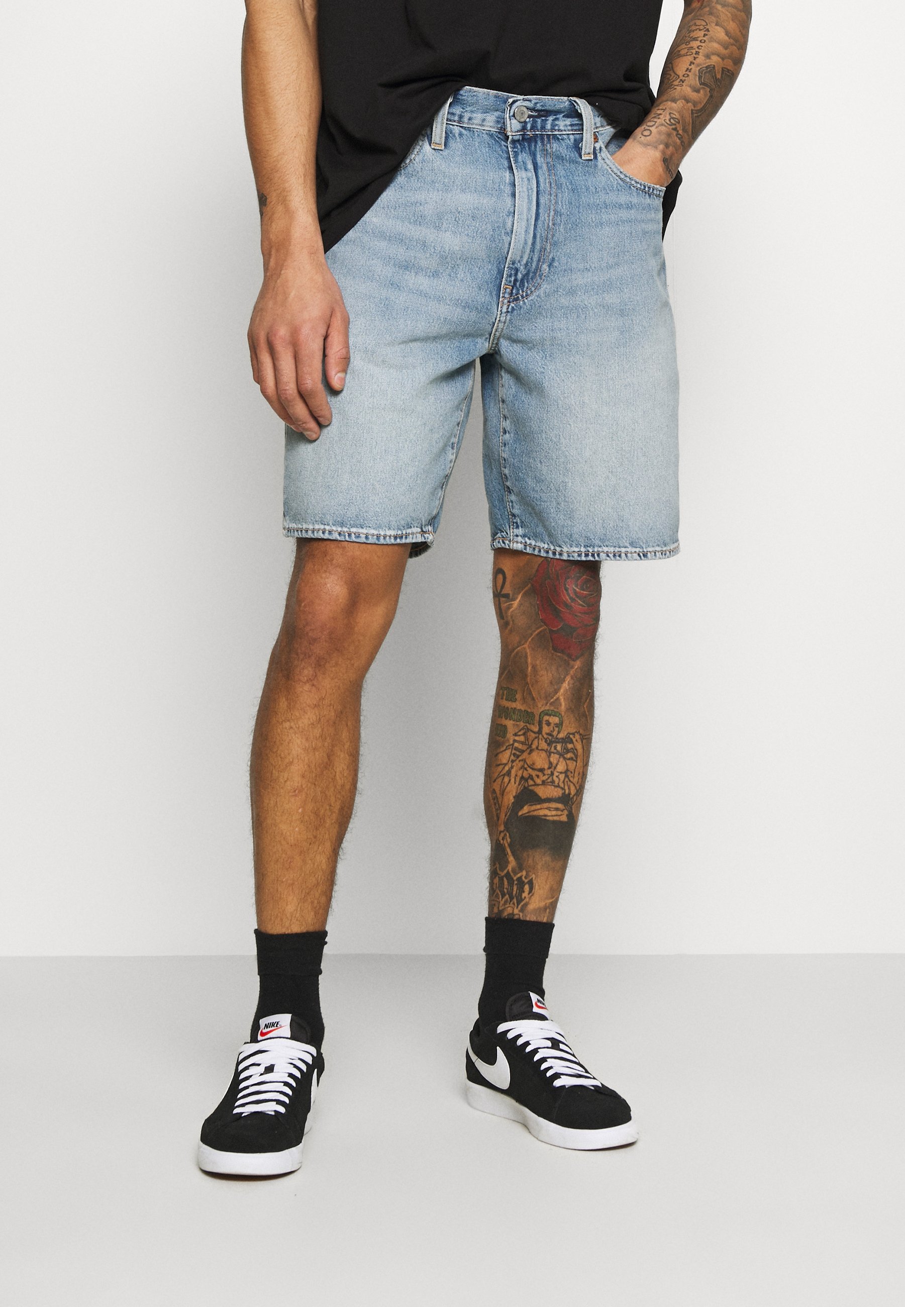 Levi's® 469 LOOSE - Short en jean - blue denim/denim bleu