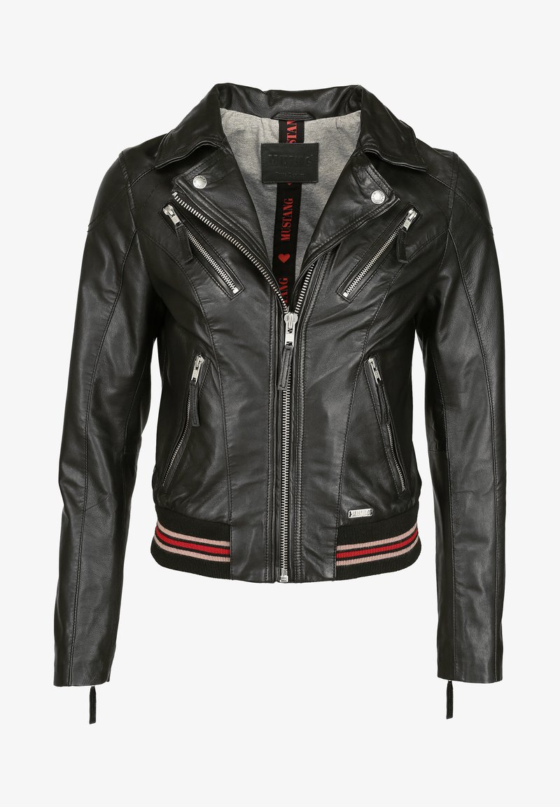 Mustang Lederjacke - black
