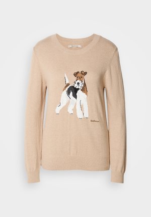 Barbour FAREHAM JUMPER - Jumper - pale camel