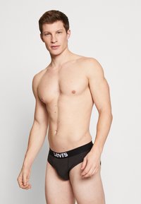 Levi's® SOLID BASIC BRIEF 2 PACK - Slip - jet black