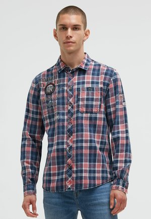 KARO MIT LOGO ARTWORKS - Shirt - brick red indigo