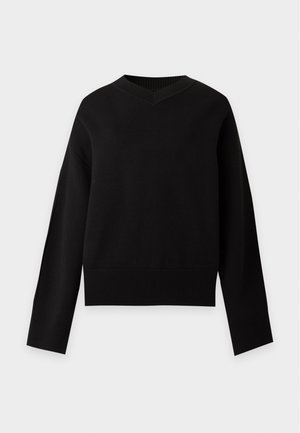 Samsøe Samsøe, V NECK - Πουλόβερ - black