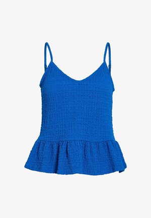 VILA, STRAP TOP VILINDAU V-NECK - Top - victoria blue