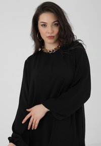 Modanisa CREW NECK - PLUS SIZE - ALIA - Kalhoty - black