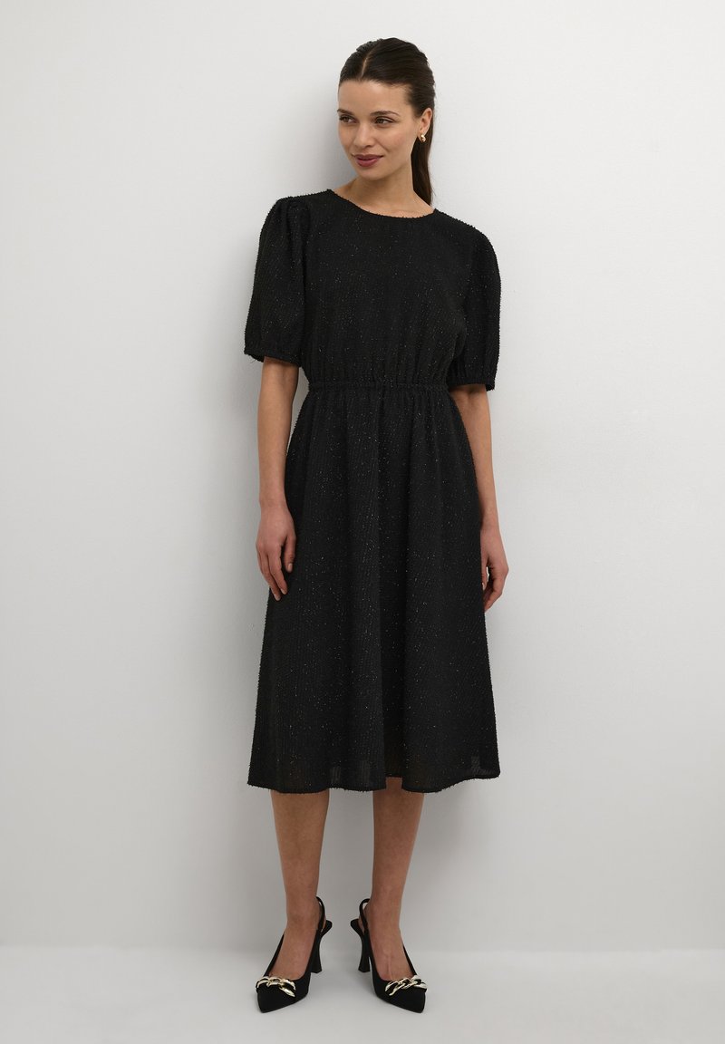Kaffe ALEXIES GLITTER Cocktailjurk black deep/gemêleerd zwart