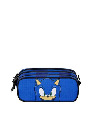 Estuche Portatodo Sonic The Hedgehog De SEGA - Material Ripstop Repelente, Azul, 22x9 Cm