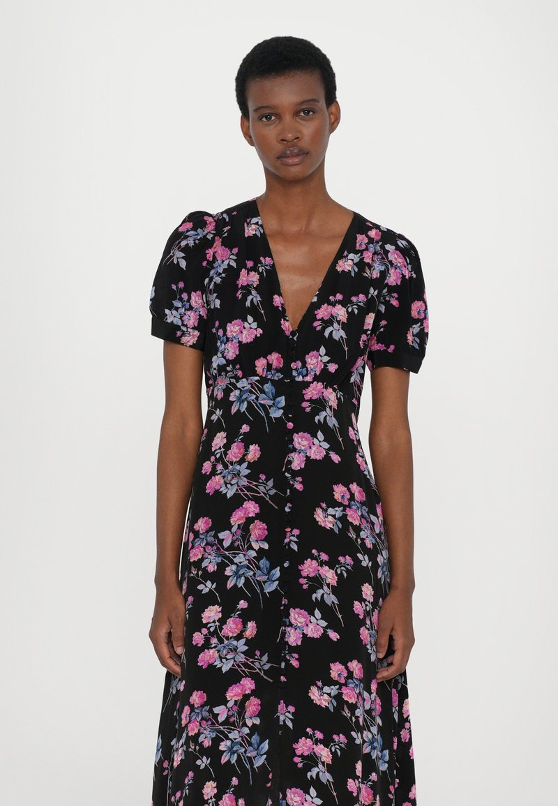 kooples pink dress Pink ruffled maxi dress Women