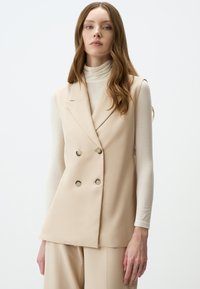 WITH BUTTON DETAIL - Smanicato - beige