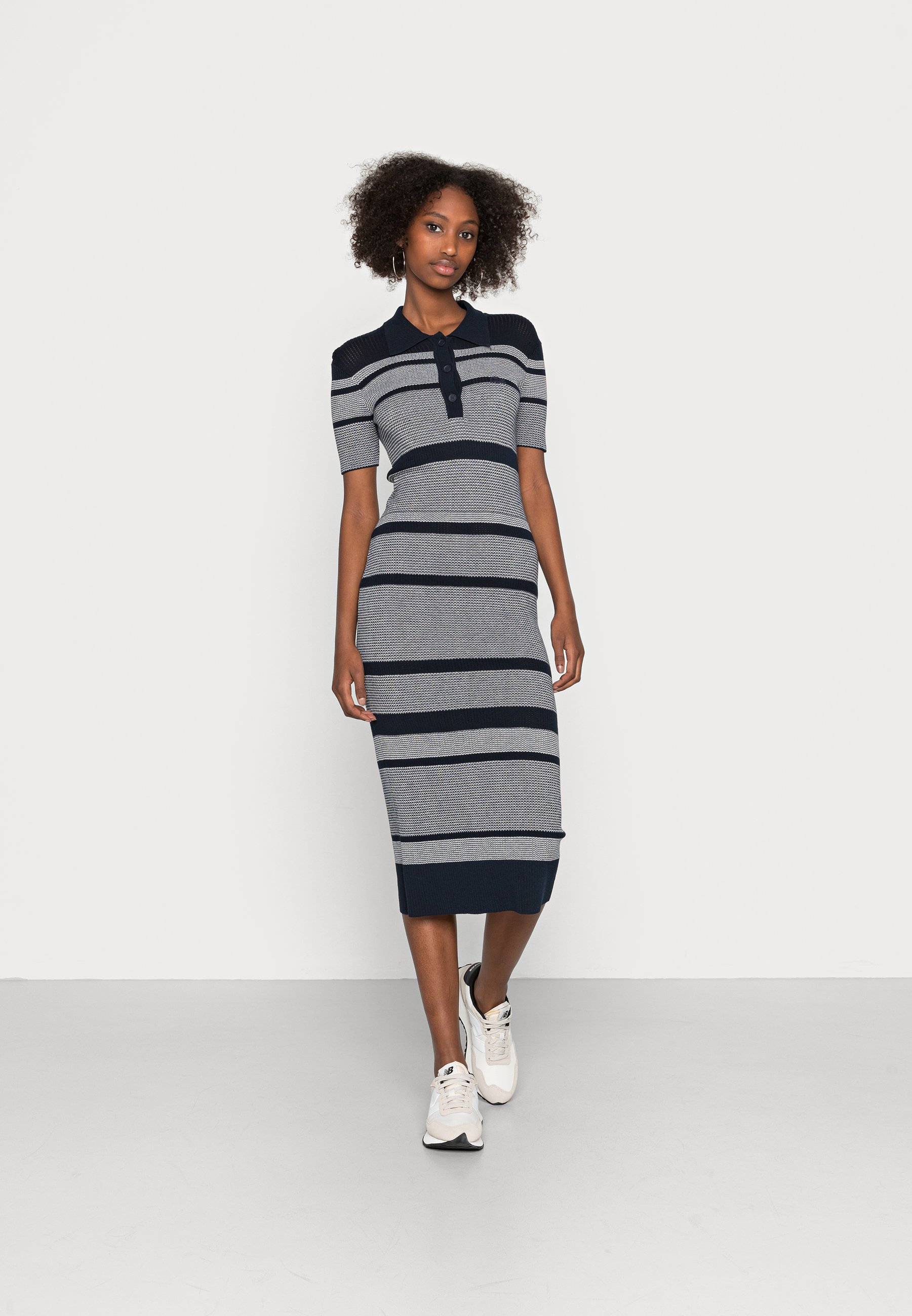Lacoste Jumper dress - navy blue/flour 