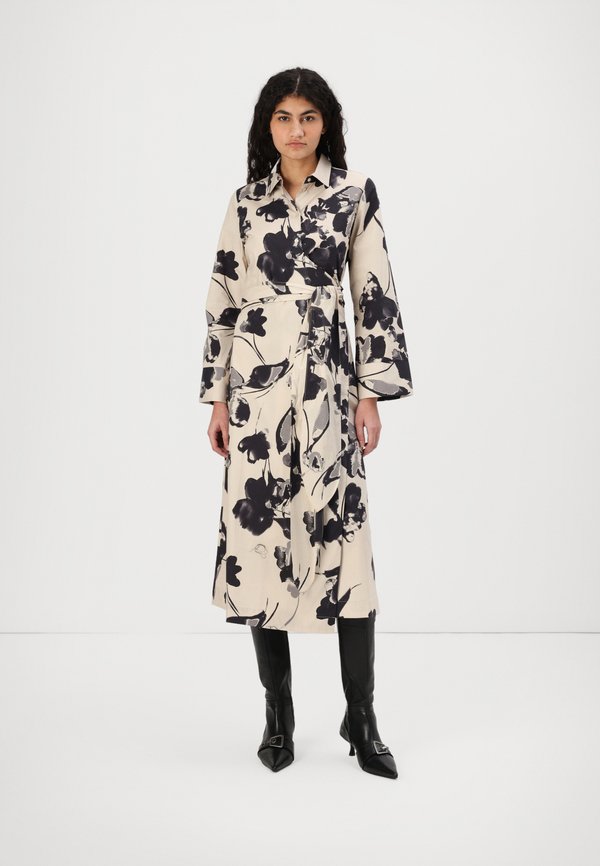 SLFAVIANA MIDI WRAP DRESS - Shirt dress - birch