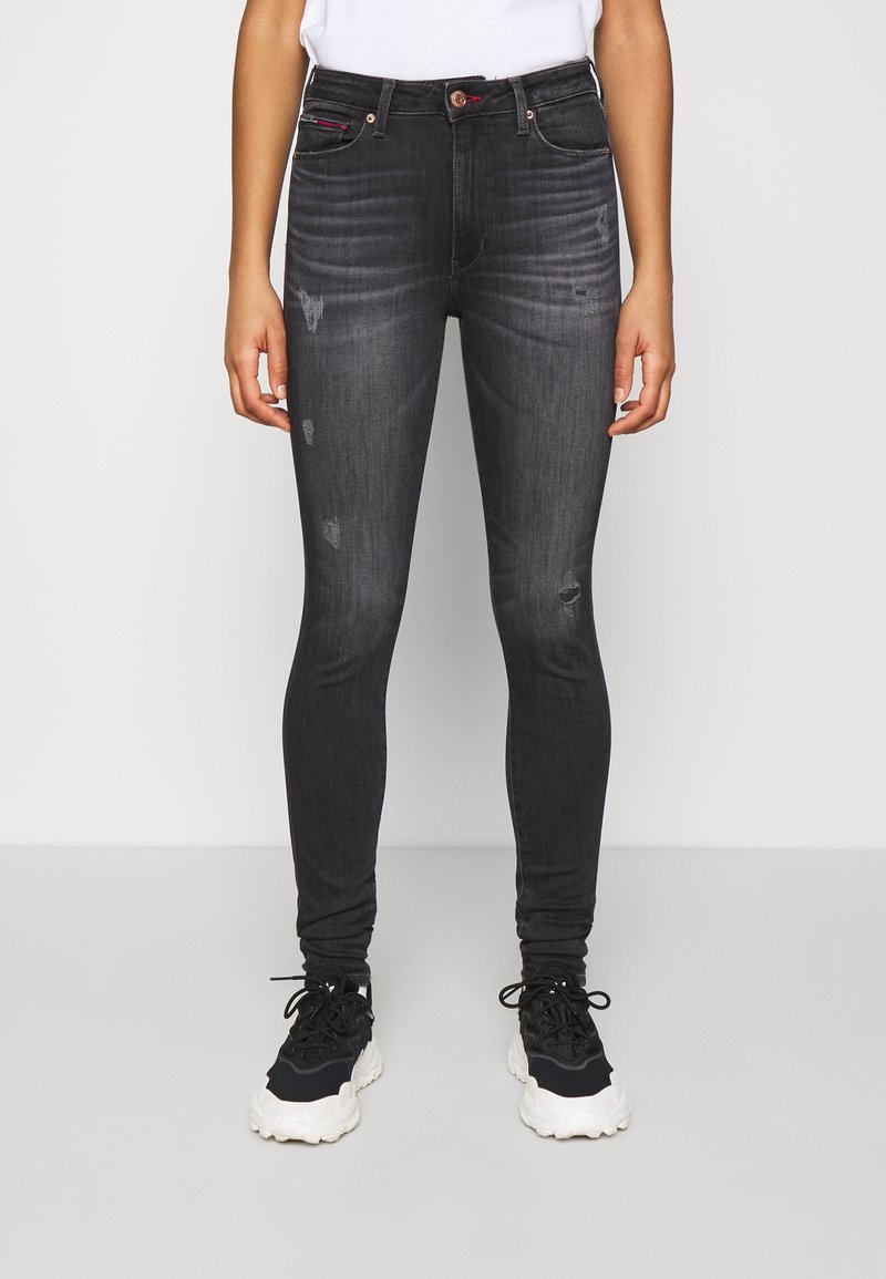 Tommy Jeans Jeans Skinny Fit - black denim