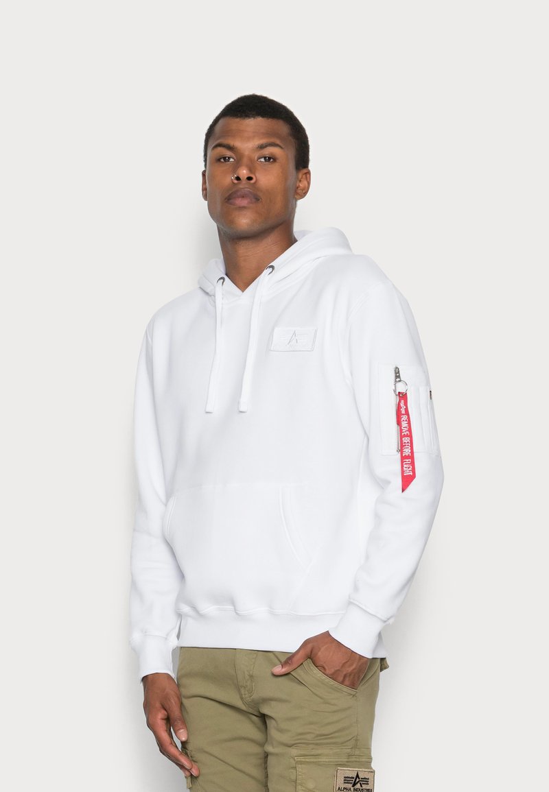 Alpha Industries Sweatshirt com capuz - white
