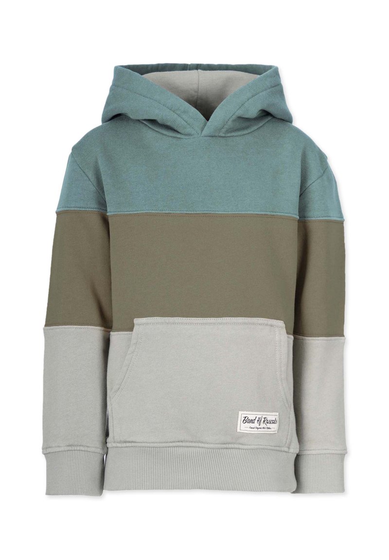 Band of Rascals HOODED 3C BLOCK - Kapuzenpullover - sage moos