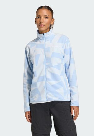 W MT AOP FZ FL - Fleecejacke - glow blue   crystal sky