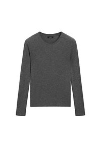 RIBBED CREW NECK - Trui - dark grey