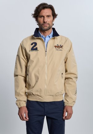 BORDADA CABALLOS - Chaquetas bomber - beige