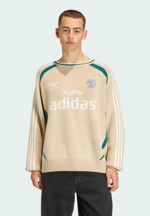 ADICOLOR BLOKECORE PULLOVER UNISEX - Maglione - beige