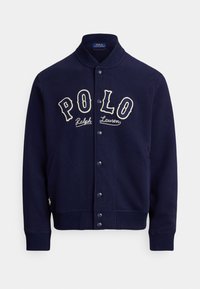 THE RL FLEECE WESTERN-LOGO JACKET - Strickjacke - cruise navy