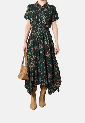 Košilové šaty - green