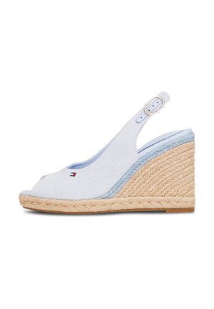 FLAG HIGH WEDGE SLINGBACK - Sandale cu toc - breezy blue