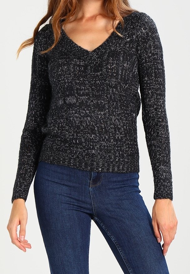 Vero Moda Tall Stickad tröja - black