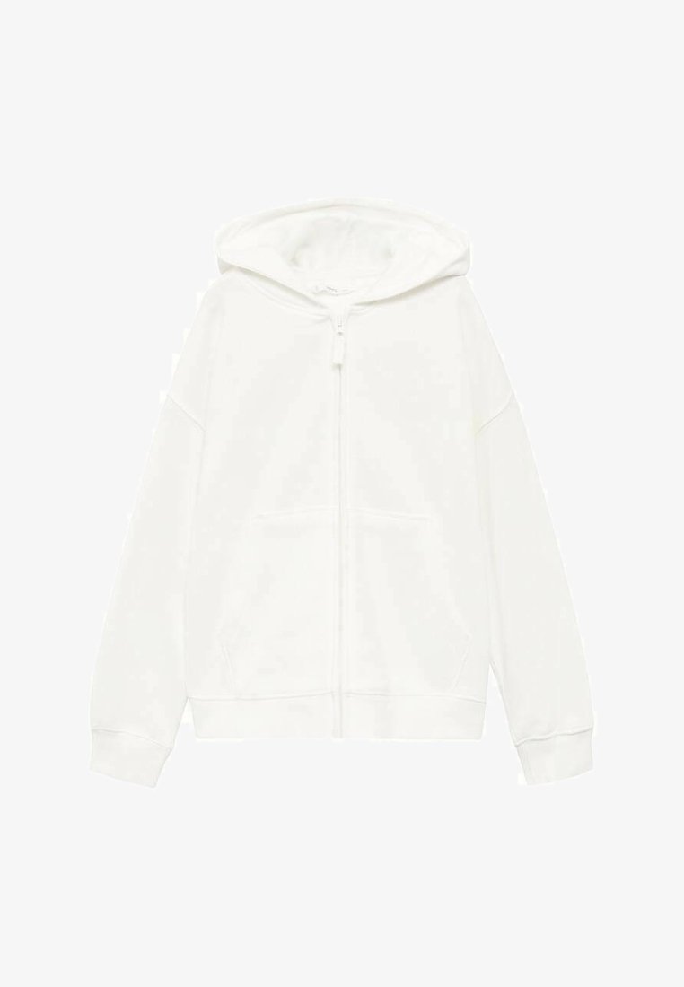 Kids Plain White Zip Up Jacket Mango Kids Zip-up Sweatshirt White