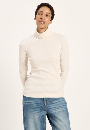 LANIUS, ROLLKRAGENSHIRT (GOTS) - Strickpullover - cream melange