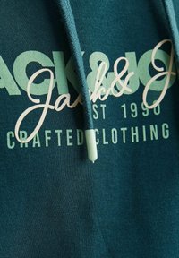 Jack & Jones LOGO  - Jersey con capucha - deep teal