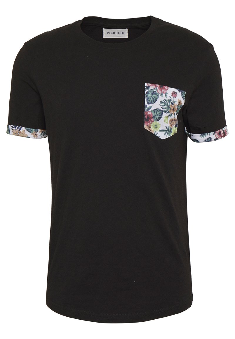 Pier One T-shirt estampada - black