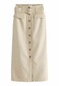 Next PREMIUM BELTED COLUMN  - Maxinederdele - beige