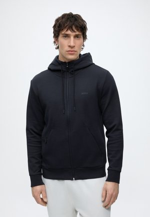 BOSS, SAGGY - Felpa con zip - dark blue
